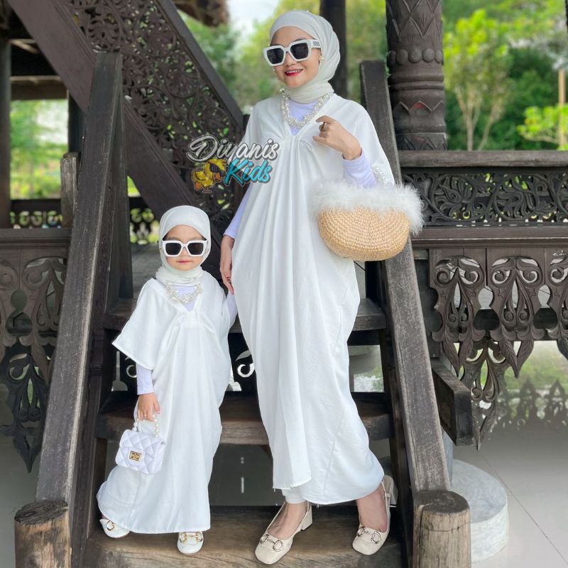 KAFTAN AUREL - Kaftan ibu dan anak bahan crincle airflow