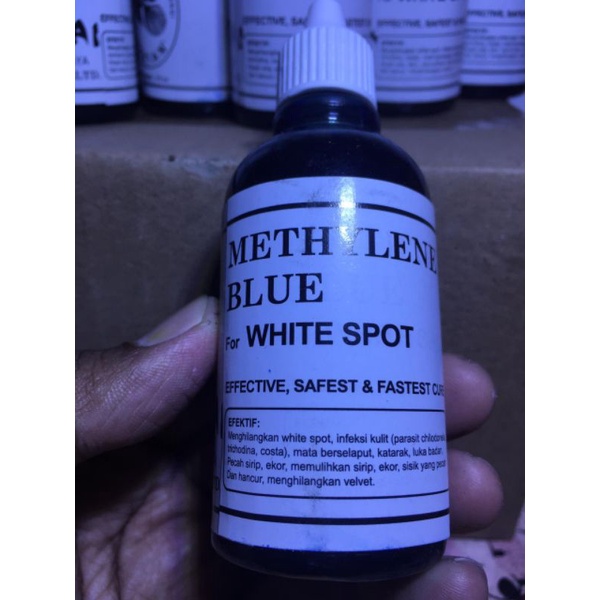 blitch icht obat biru METHYLENE blue 75 ml obat jamur ikan