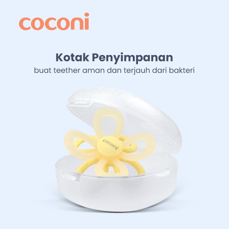 COCONI Manhattan Toy Sensory Teether | Gigitan Bayi Silicone Lembut