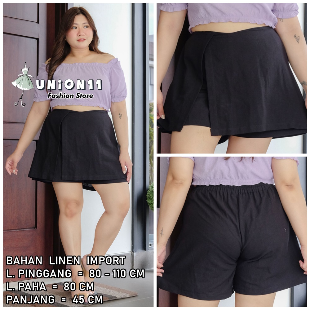 UNION11 - ROK CELANA WANITA JUMBO / JUMBO SKORT WANITA / CELANA JUMBO WANITA / CELANA PENDEK WANITA MUAT BB 80 KG