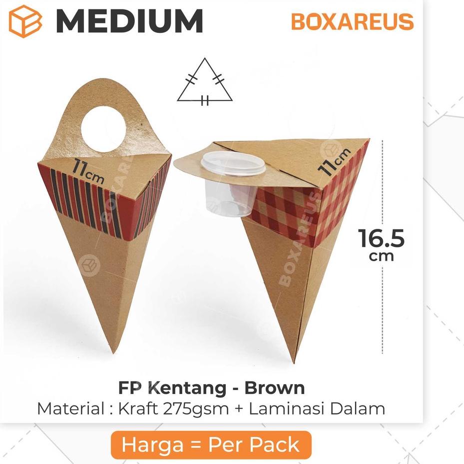 ❀ Box Kentang Goreng Dus French Fries Churros Ayam | FP Kentang Brown ❁