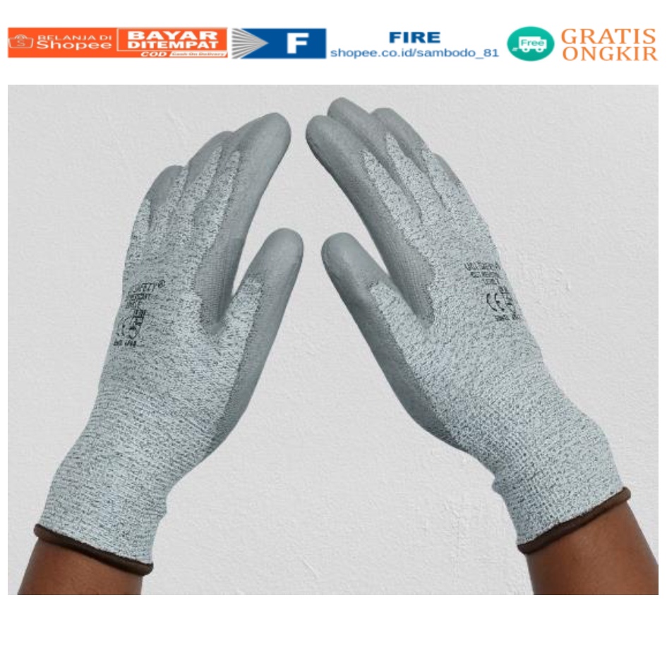 Guntero/Uci Safety Sarung Tangan Anti Potong Hand Gloves Cut Resistant