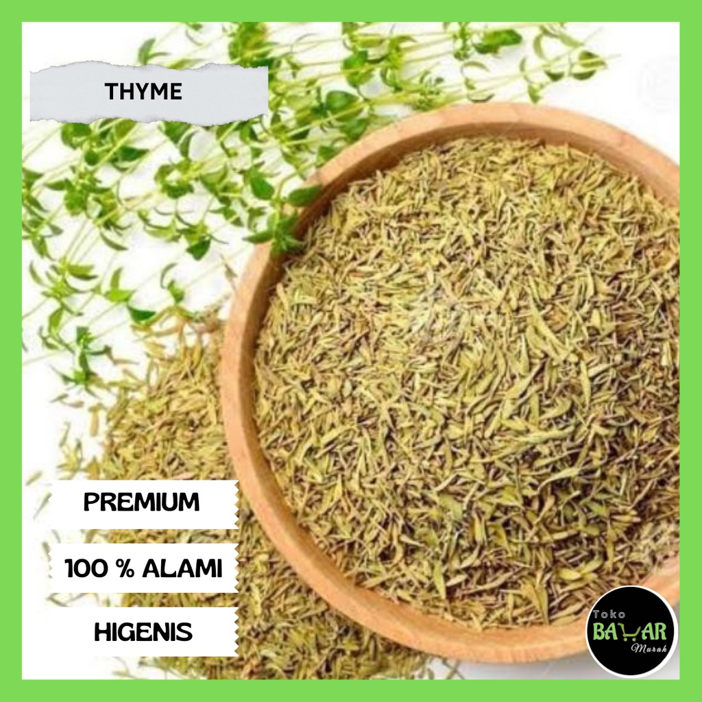 

Thyme 50 Gram / Daun Thyme Kering / Dried Thyme Leaves / Rempah Premium Quality