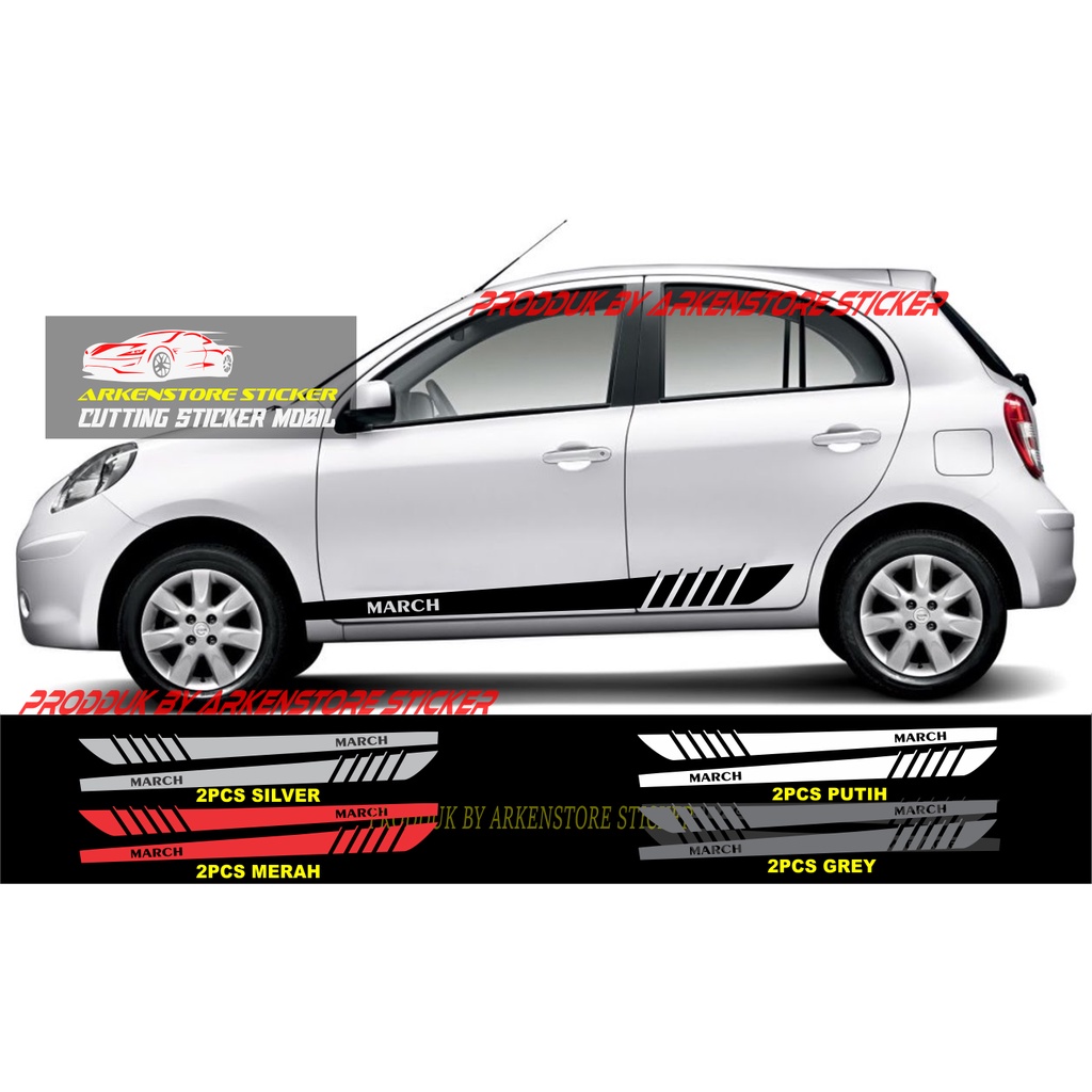 new sticker mobil march striping sticker mobil nissan march
