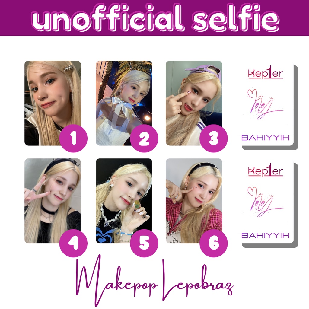 [PART 2] [MIN. 3 PC] KEP1ER KEPLER UNOFFICIAL SELFIE - GIRLFRIENDABLE PC BAHIYYIH MASHIRO XIAOTING HIKARU