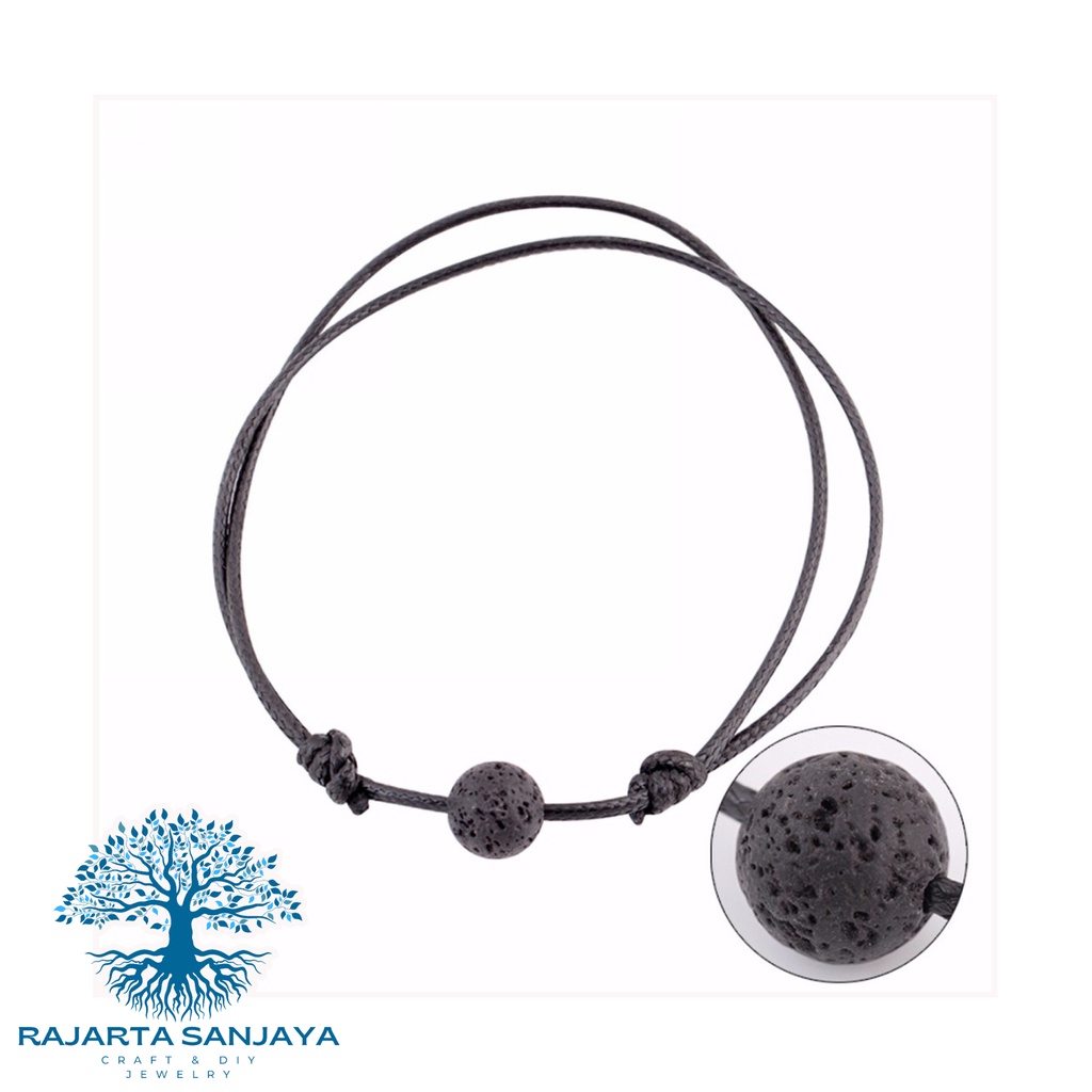 Gelang Simpel Sederhana Lava Stone Untuk Diffuser Aromatherapy Rajarta