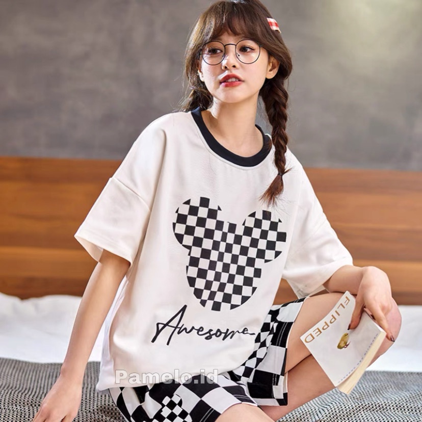 Pamelo Setelan HP import/stelan baju wanita/set baju cewek/fashion wanita/stelan import