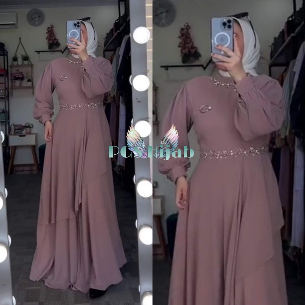 SEREN DRESS GAMIS KONDANGAN WARNA MILO CERUTY BABYDOLL SERAGAMAN BRIDESMAID BAJU WISUDA OOTD HIJABERS GAMIS MUSLIMAH GAMIS POLOS TEBAL PREMIUM DRESS MUSLIM JUMBO XXL LD 110CM DRES POLOS WARNA LIME DRESS HITAM POLOS GAMIS CERUTY BABY DOL JUMBO DRESS REMAJA