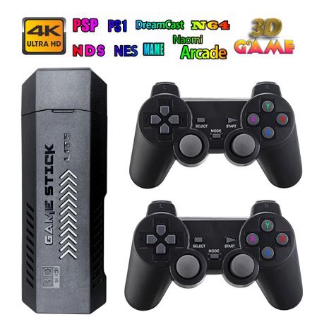 Game Stick 4K Gen 2 X2 Plus Retro Game Console PSP HDMI TV Wireless Gamepad Game Controller Classic Game