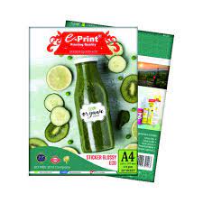 

Kertas Stiker e-Print Stiker Glossy ECO A4 135 GSM