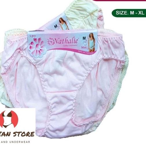 3 PCS CELANA DALAM WANITA MERK NATHALIE - SIZE M,L,XL