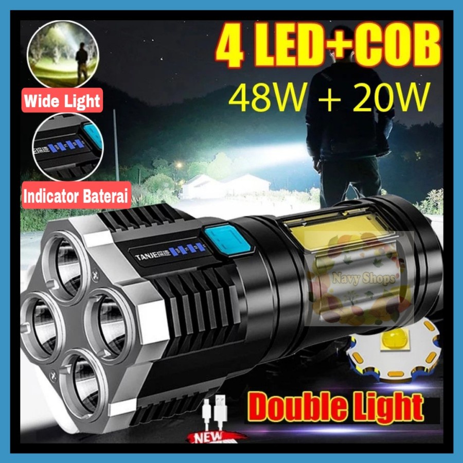 MH - SENTER LED CAS SUPER TERANG LAMPU CAMPING COB LED L-19