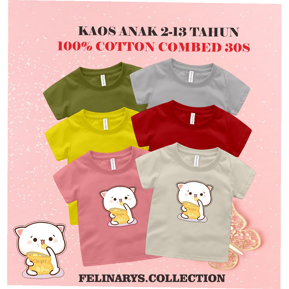 KAOS ANAK 2-13 TAHUN/UNISEX/CHIPS
