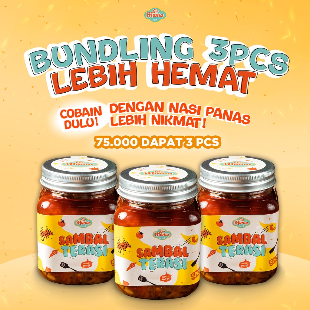 

Sio Mama - Sambel Terasi Terenak - Harga paket MURAH