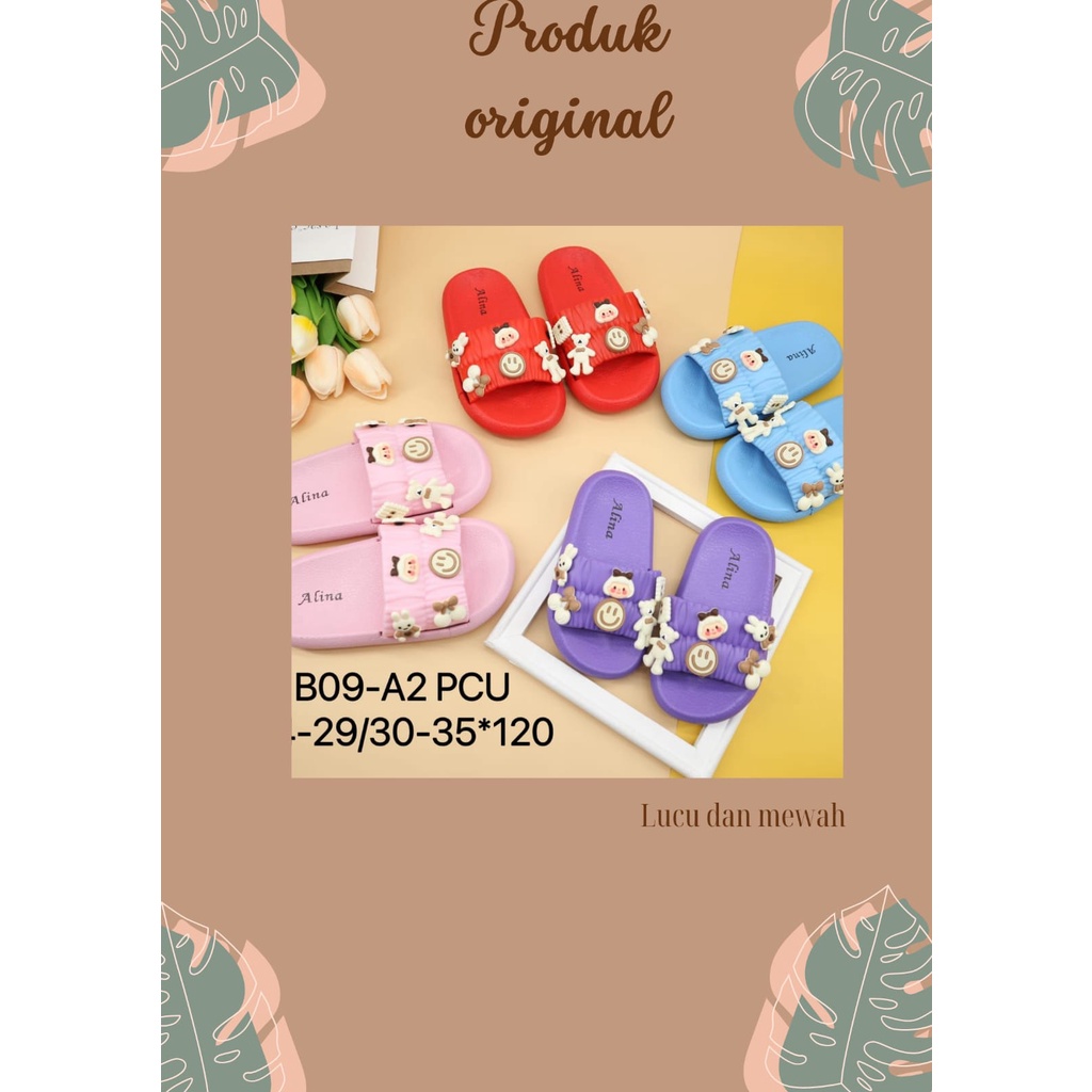 SANDAL SELOP JELLY ANAK MERK ALINA B09-A2 - SANDAL SELOP ANAK CEWEK TRENDY