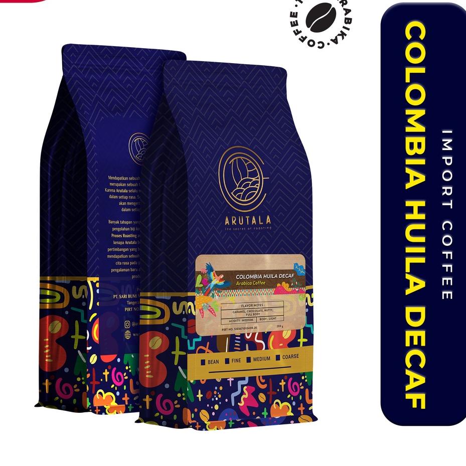 

➩ ARUTALA Kopi Colombia Decaf Arabika 200 gram ♪