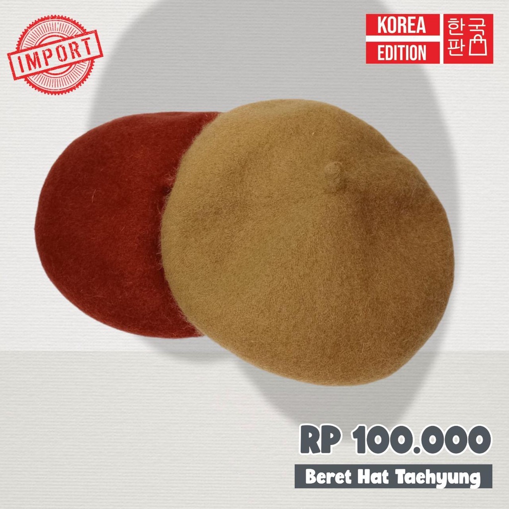 Topi Baret Taehyung Import Fashion Korean Style
