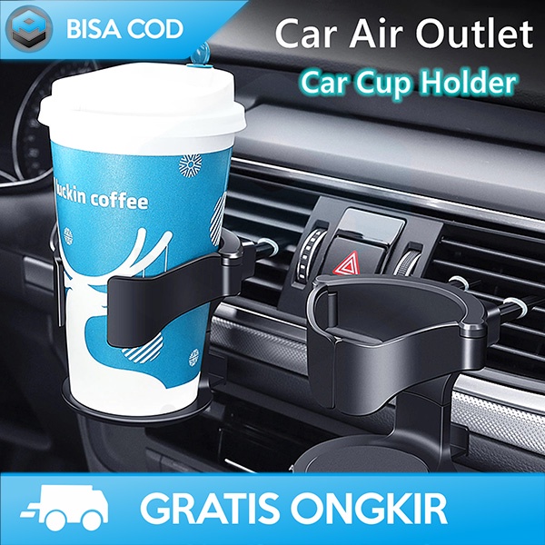 TEMPAT BOTOL AIR MINUM AC MOBIL DRINK CUP HOLDER DASHBOARD AIR VENT