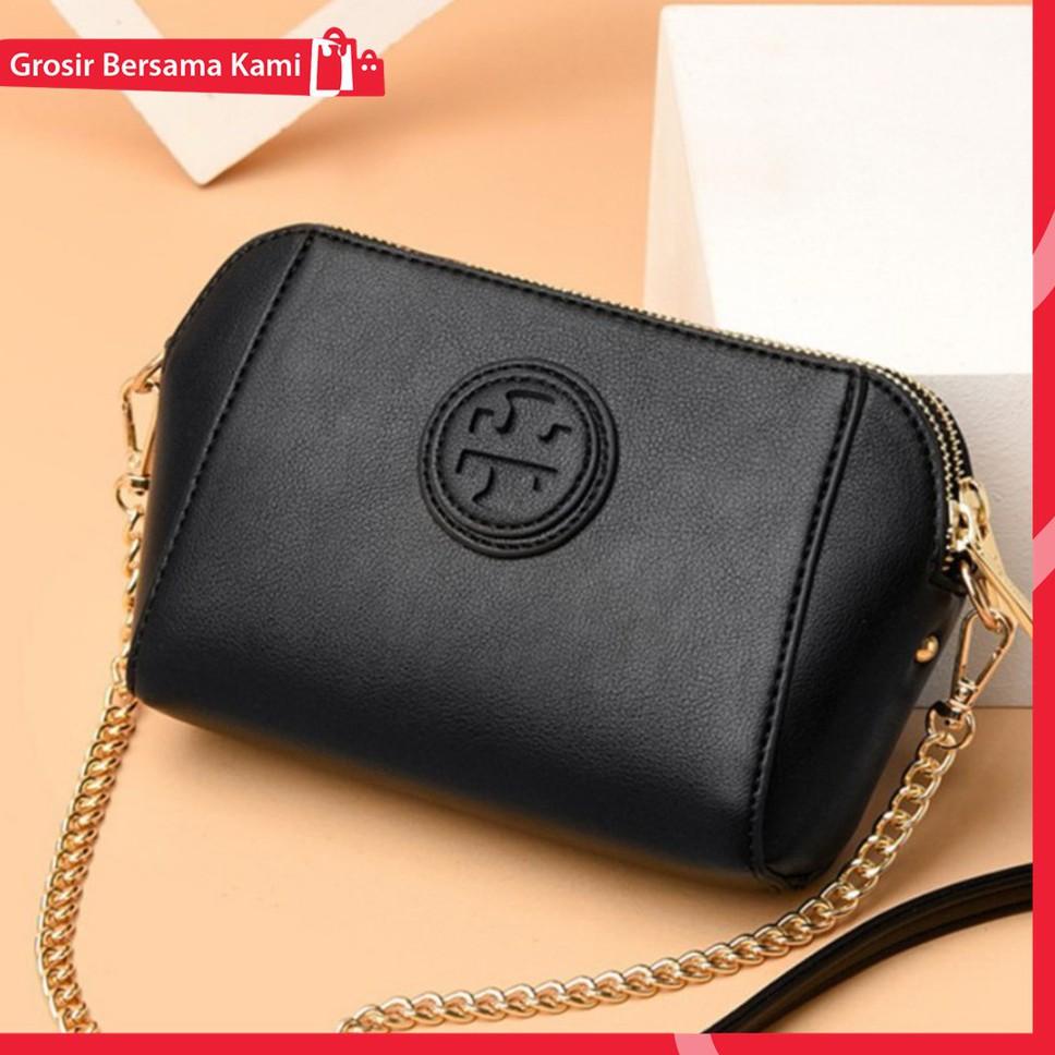 TERMURAH Tas Selempang Tory Burch Mini Tali Rantai Mix Kulit Import