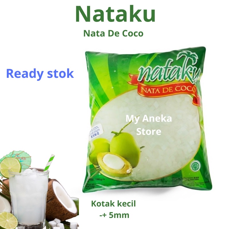 

NATAKU 1000gr/ Nata decoco / nata kara /kotak /jelly /kelapa /murah