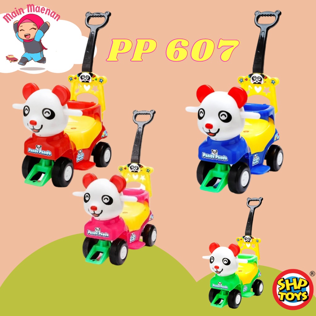 Mainan Anak Mobil Mobilan duduk dorong Panda PP 607 - SHP Toys Maenan panda pan-pan