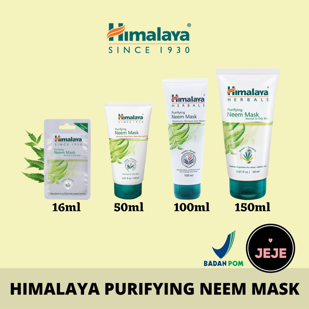 Himalaya Purifying Neem Mask | Masker Wajah 50mL 100mL 150ml