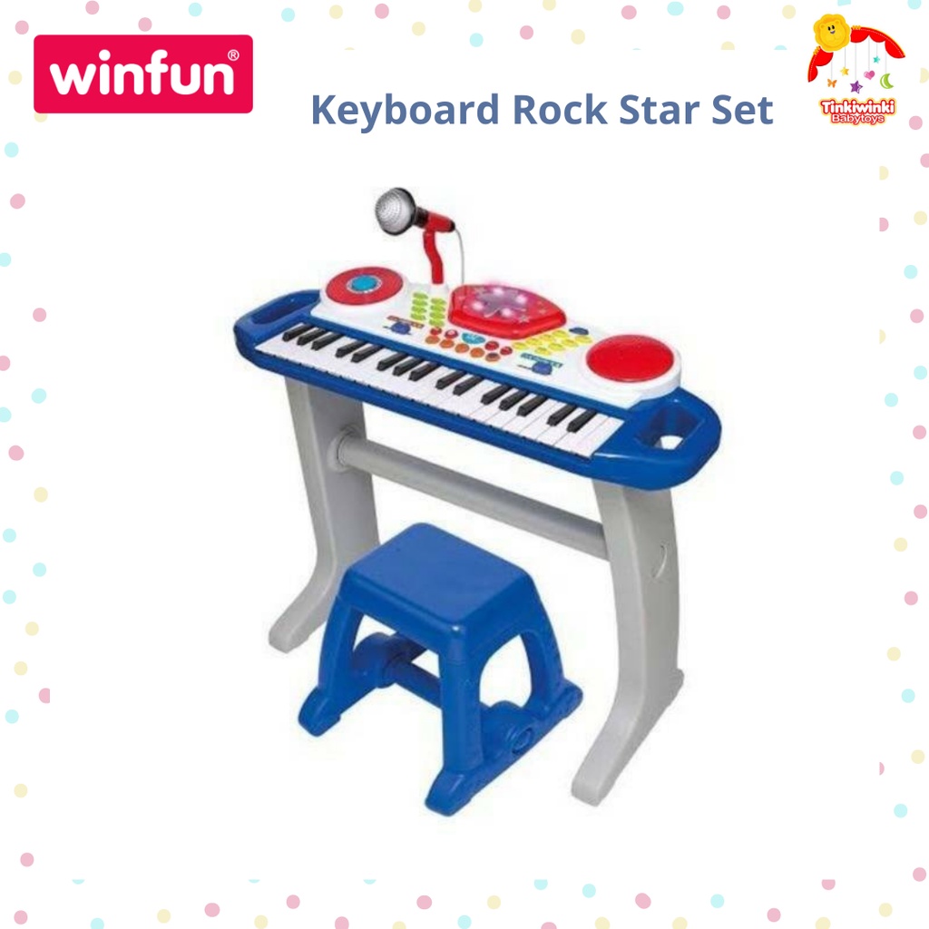 Winfun Beat Bop Electronic Keyboard Rock Star Set