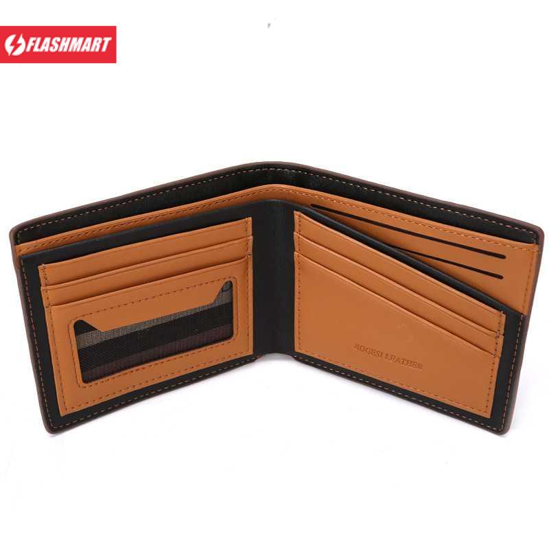 Flashmart Dompet Kulit Pria Horizontal - B01R724