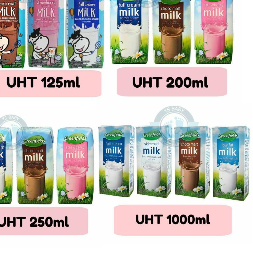 

♀ UHT Greenfields 125ml Perkarton isi 40 Greenfield ☚