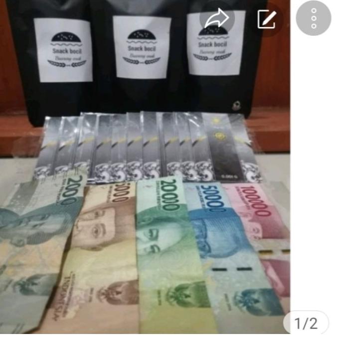 

★ BERHADIAH!! Snack bocil basreng enak (hadiah emas & uang) isi 5pcs ◌