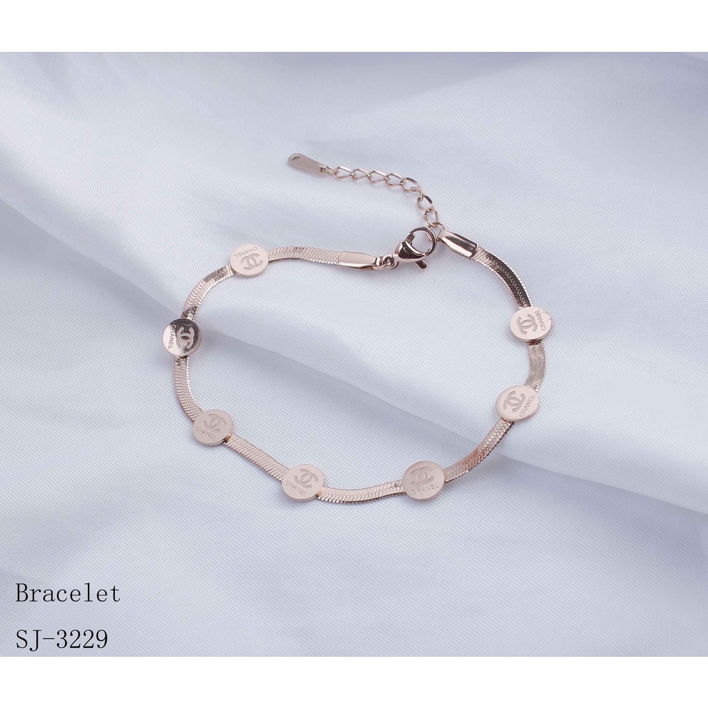 Gelang Titanium Anti Karat Perhiasan Fashion 3229