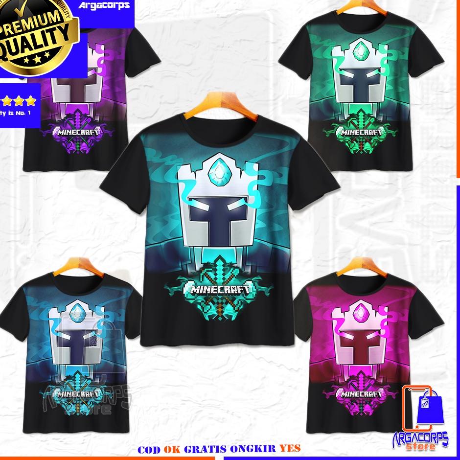 ☛ Kaos Anak 3D Baju Anak Minecraft Frost Diamond Face Baju Distro -  Argacorps Store ➴