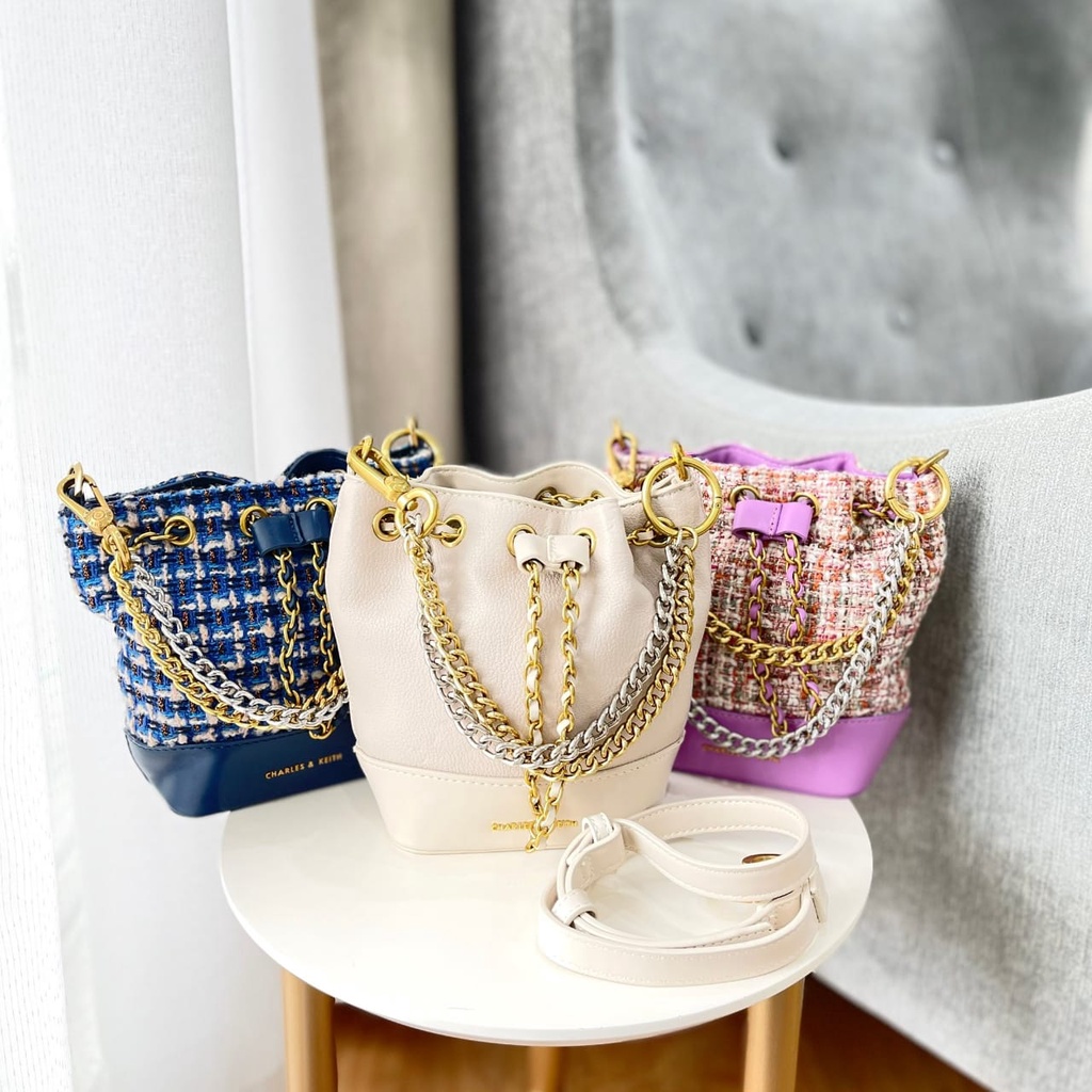 CNK Dancer Chunky Chain Bucket Bag (C1140)