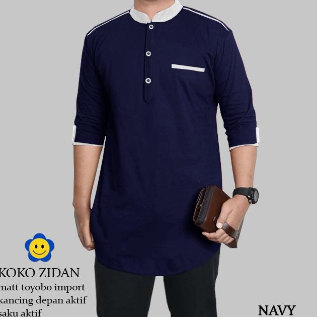 BAYAR DITEMPAT LS KOKO ZIDAN Baju Koko Qurta Pria Lengan 3/4 (7 WARNA) SIZE M - XXL /BAJU KOKO PRIA/