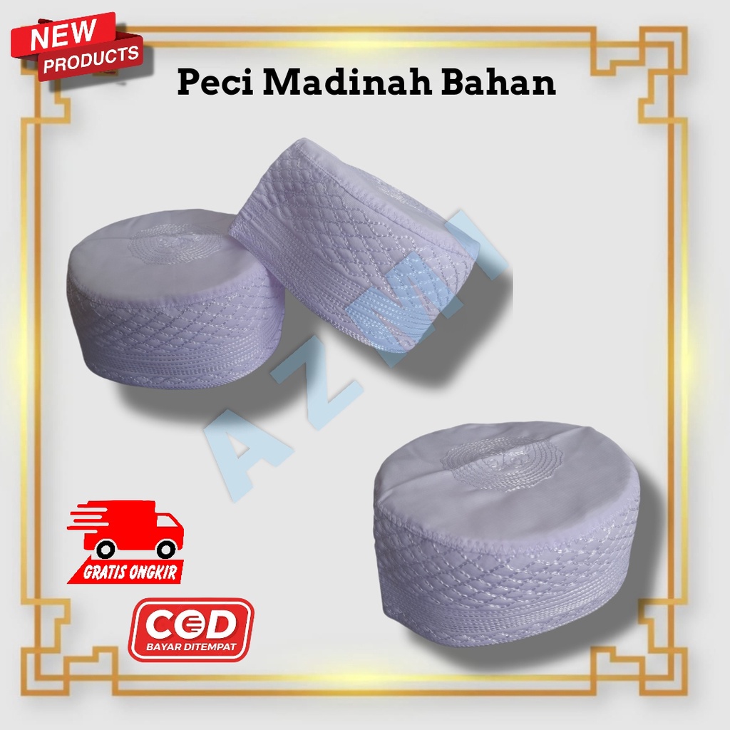 Peci Madinah Haji Anak, Kopiah Madinah Bahan, Peci Habib