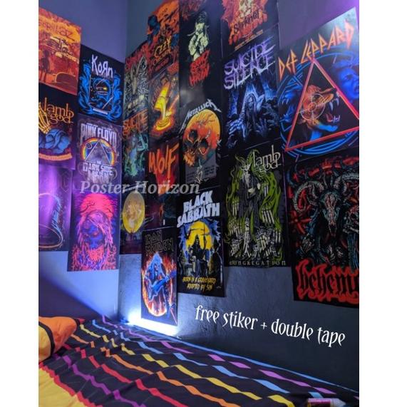 ISI 10PCS /POSTER BAND/METAL/KAMAR/DINDING/AESTHETIC HARGA SPESIAL