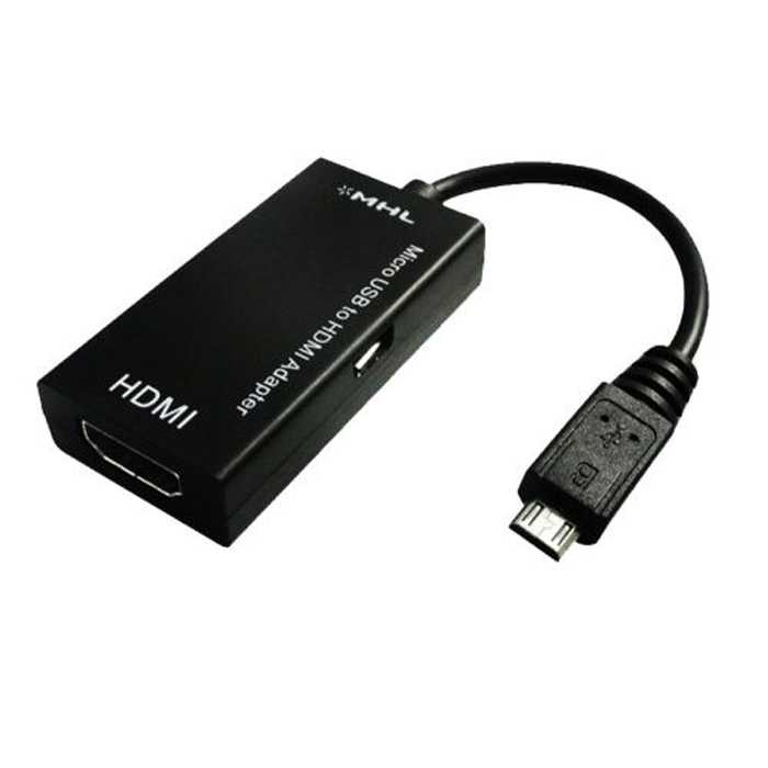 ROBOTSKY Micro USB to HDMI MHL Adapter for Smartphone - S2 Konverter ini dapat Anda gunakan dari micro USB ke HDMI MHL dan micro USB female. Dengan kabel HDMI MHL Anda dapat mentransfer layar tablet PC Anda ke layar TV kabel