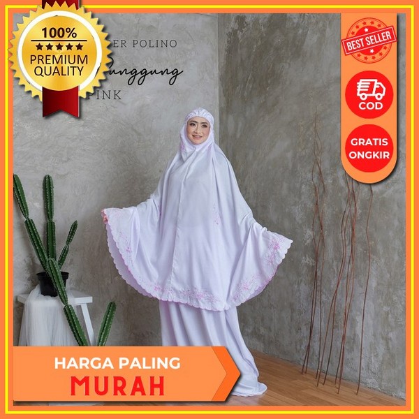 Mukena Maisara Premium Silk Shabby | Mukena Bahan Silk Armani Terlembut Mukena Bordir Mewah Mukenah 