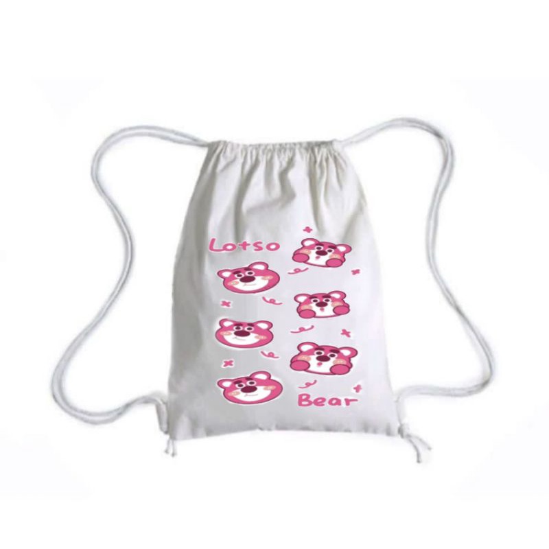 ASP-Tas Srut atau String Bag  Toy Story ( BISA Request GAMBAR)-Lotso bear