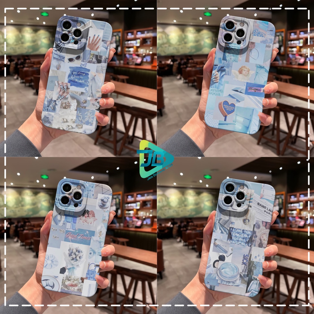 CUSTOM CASE SOFTCASE SILIKON PROCAMERA BLUE CUSTOM XIAOMI REDMI 6A 8 8A PRO 9 9A 9C 10A NOTE 8 9 10 10S POCO M3 M4 JB7494