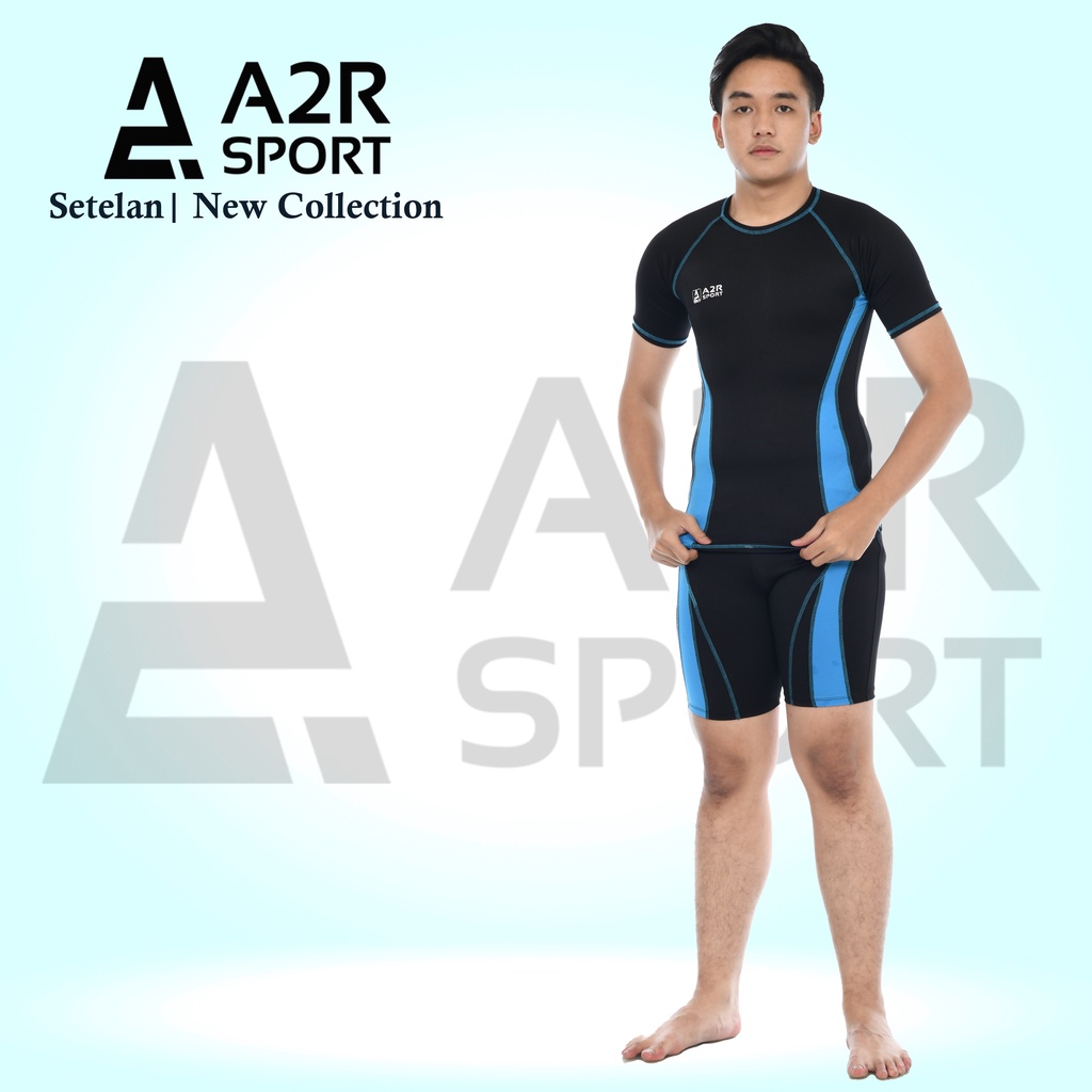 A2R Sport - Setelan dewasa Baju renang lengan pendek