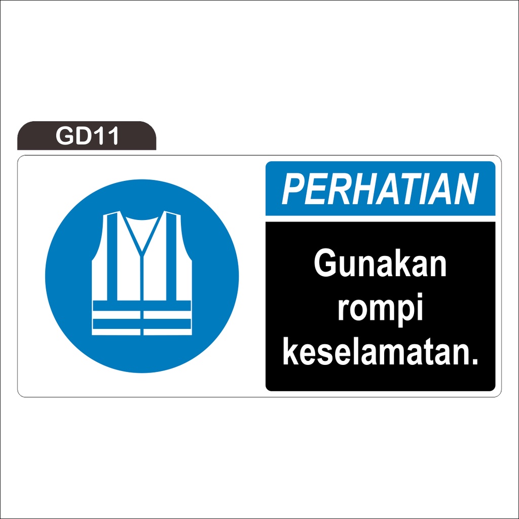 

RAMBU GUNAKAN ROMPI KESELAMATAN (STICKER ONLY)