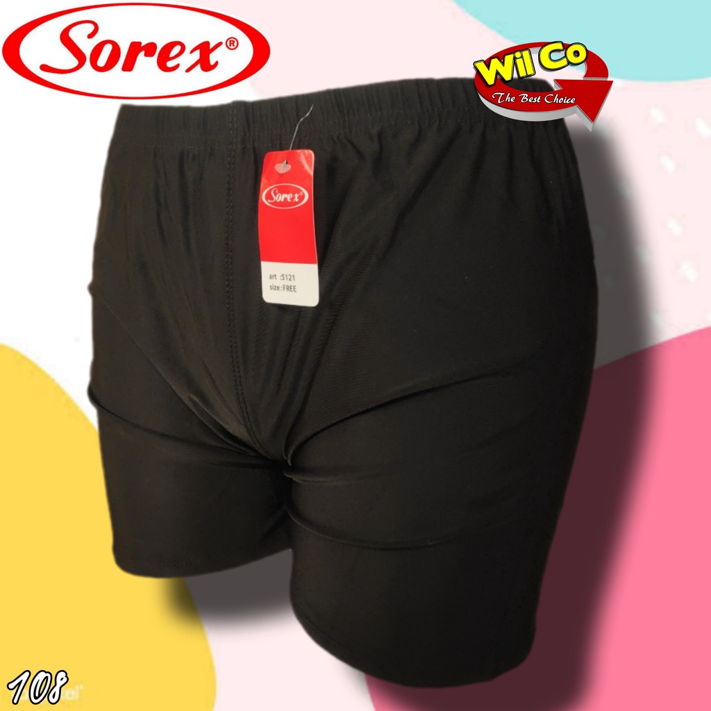 K108 - (Harga Per 1 Potong) SHORTPANTS CELANA DALAM STRETCH PENDEK WANITA SOREX FREE SIZE