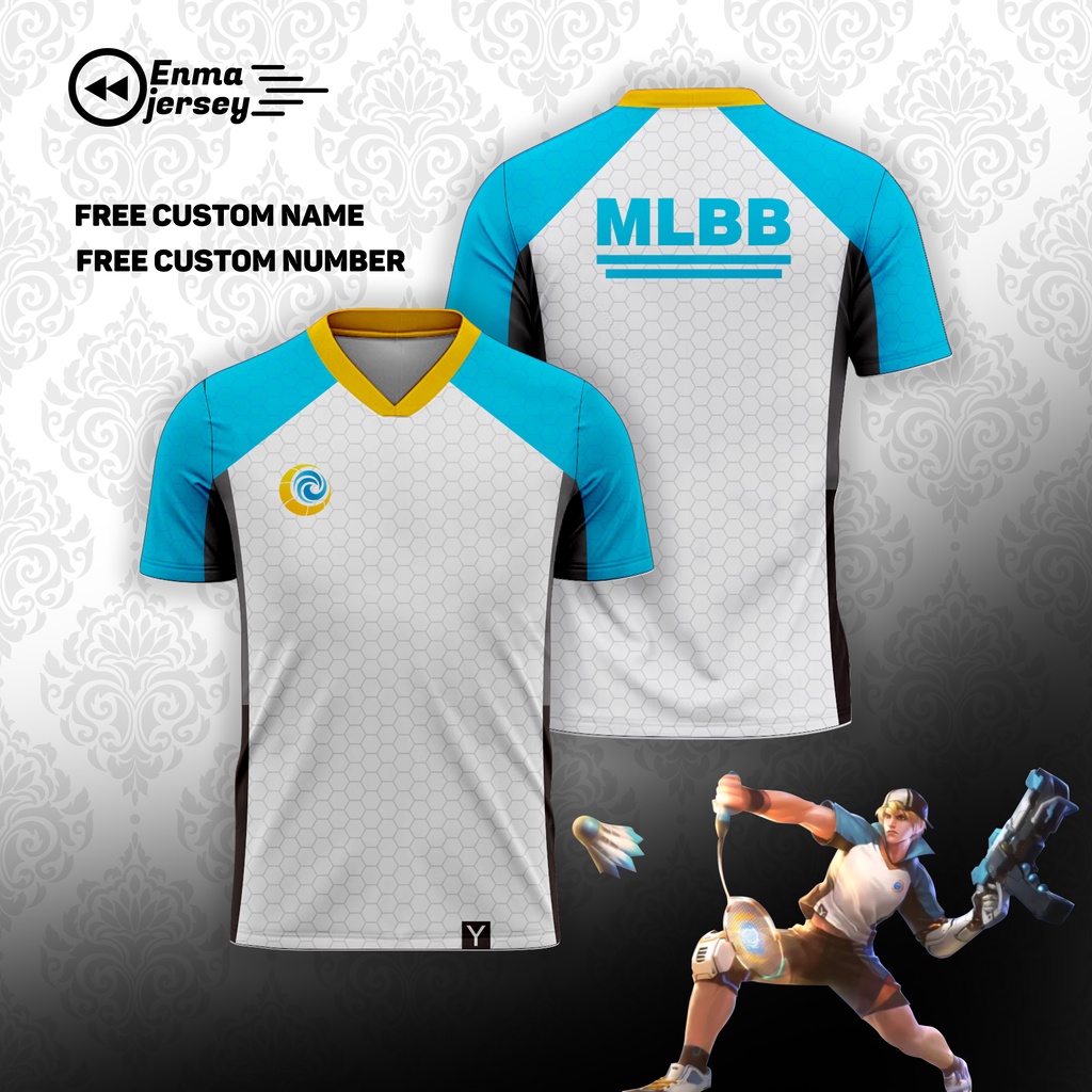 Jersey Cosplay MLBB Clint Skin Bulutangkis/Badminton Premium Full Printing