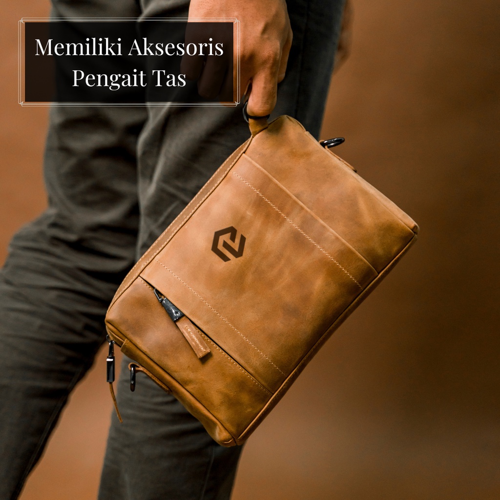 Tas Selempang Multifungsi Fashion Cowok Terkini dan Kekinian Handbag Clutch Cowok Cewek Terbaru - BERLIN MULTIBAG