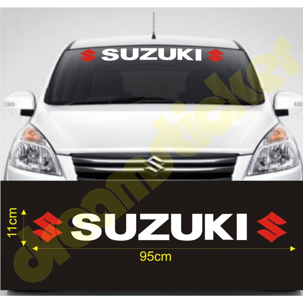 Sticker Stiker Kaca Depan Mobil Suzuki Windshield