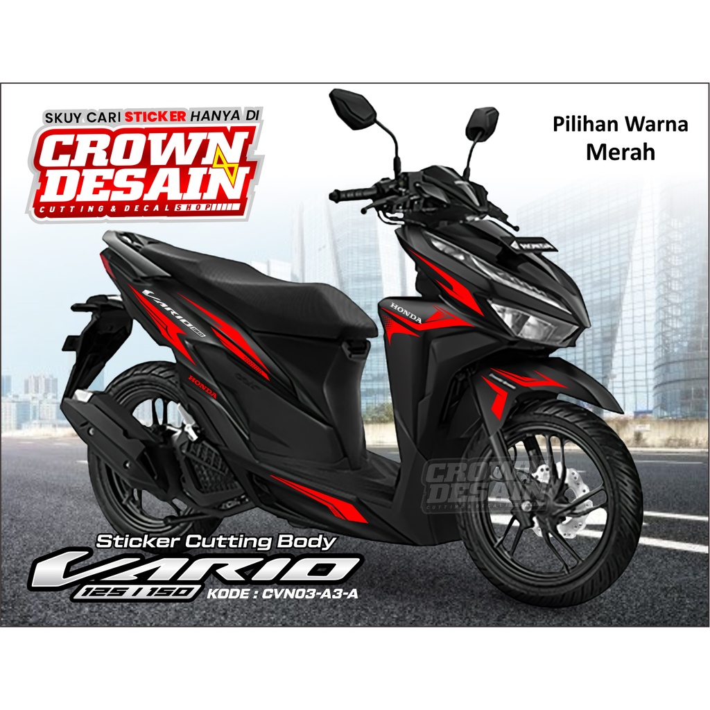 CUTTING STIKER VARIO NEW 150 - VARIASI STICKER VARIO NEW CVN