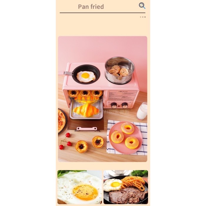 Breakfast Machine 3 in 1 / Multifungsi Oven / Alat Masak Praktis Impor ORIGINAL