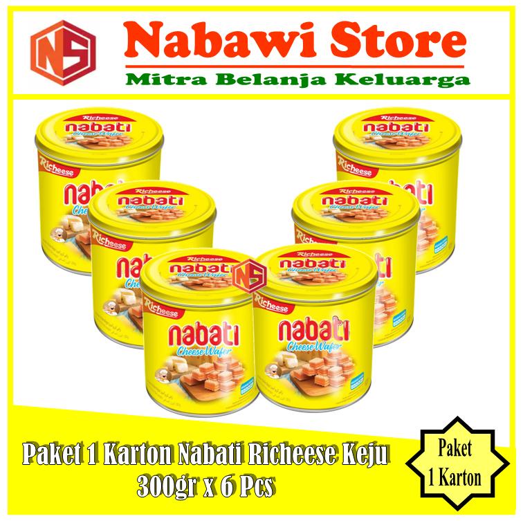 

Nabawi Store. Nabati Wafer Richeese Keju 300gr. Paket 1 Karton Isi 6 Kaleng