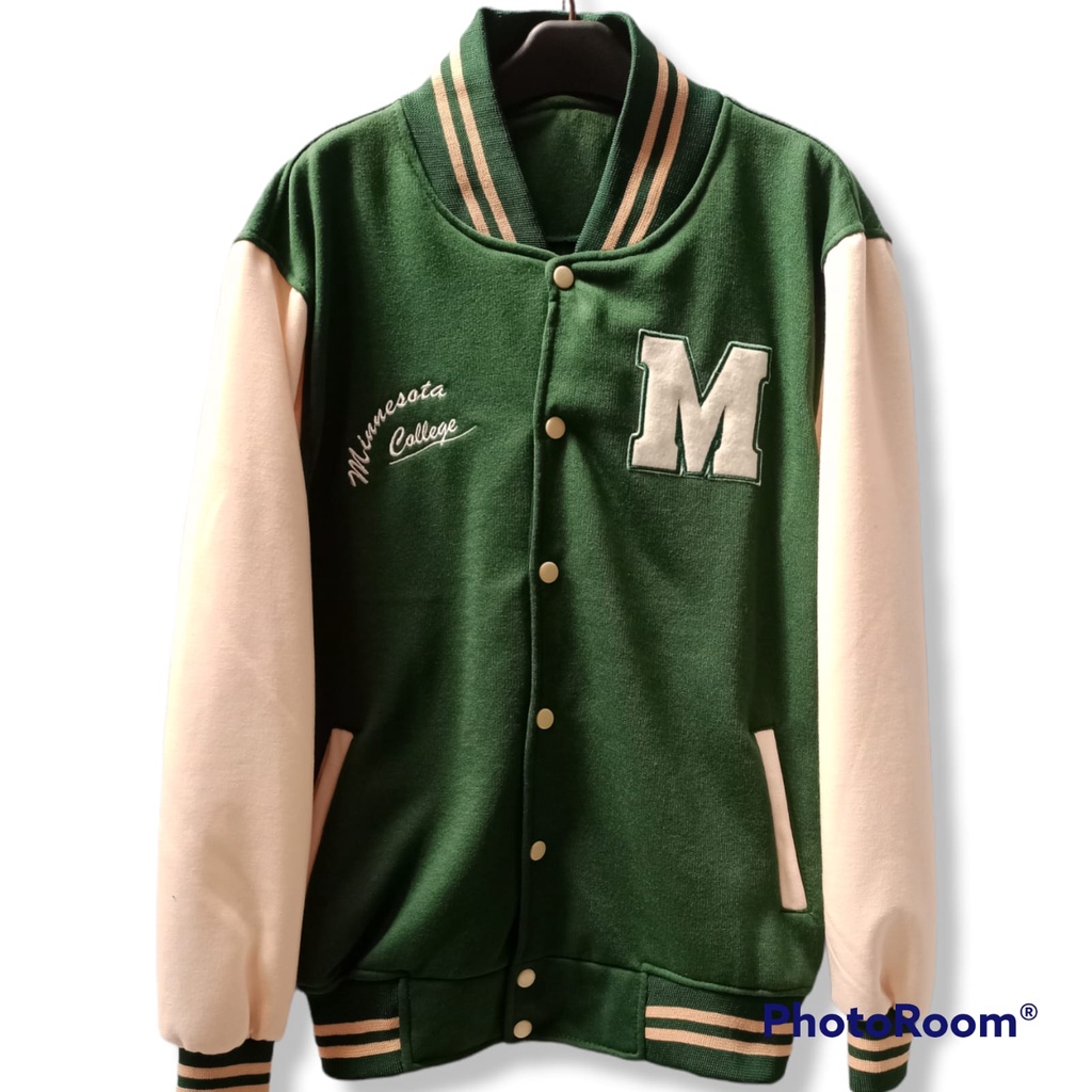 AZ Jaket Varsity Baseball Pria